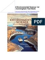 Principles of Environmental Science 1St Edition Cunningham Test Bank Full Chapter PDF