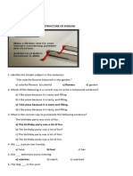 Ma. Jona S. Reforma - MAEDMGT 604 - GRAMMATICAL STRUCTURE OF ENGLISH