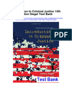 Introduction To Criminal Justice 14Th Edition Siegel Test Bank Full Chapter PDF