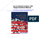 Introduction To Criminal Justice 14Th Edition Siegel Solutions Manual Full Chapter PDF