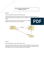 Module: Langages de Modélisation (UML) TD2 Diagramme de Classe