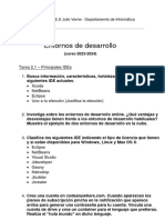 Tarea 2.1 - Principales IDEs