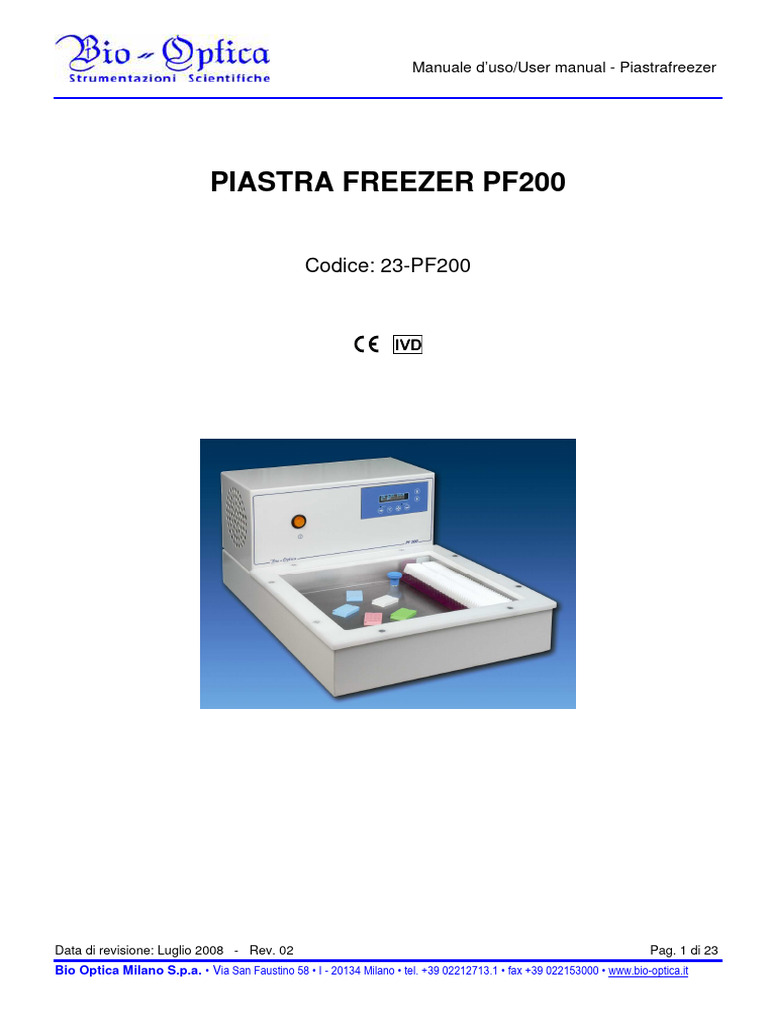 PRP - Bio Optica - PF200 | PDF