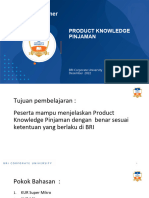 PRODUCT KNOWLEDGE PINJAMAN MIKRO - KONSUMER FL (Untuk Peserta)