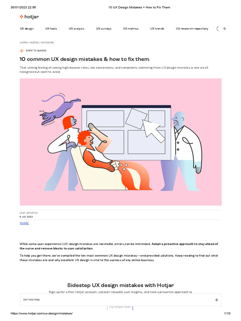 Common UX Design Mistakes & Fixes | PDF | Icon (Computing) | Customer ...