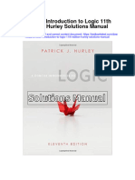 Ebook Concise Introduction To Logic 11Th Edition Hurley Solutions Manual Full Chapter PDF