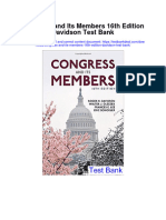 Ebook Congress and Its Members 16Th Edition Davidson Test Bank Full Chapter PDF