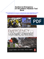 Introduction To Emergency Management 5Th Edition Haddow Test Bank Full Chapter PDF