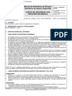 YAN-HS-STA RO-033 Lentes de Seguridad Con Prescripción Médica