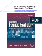 Introduction To Forensic Psychology 3Rd Edition Shipley Test Bank Full Chapter PDF