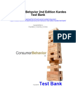 Ebook Consumer Behavior 2Nd Edition Kardes Test Bank Full Chapter PDF