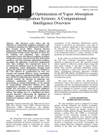 Modeling and Optimization of Vapor Absorption Refrigeration Systems: A Computational Intelligence Overview