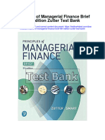 Principles of Managerial Finance Brief 8Th Edition Zutter Test Bank Full Chapter PDF