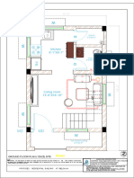 2BHK Plan (15X25) Ground Floor Plan