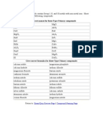 Type I Binary Compounds Contain Group I