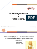 Fallacies - Vicii de Argumentare