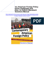 Ebook Contemporary American Foreign Policy Influences Challenges and Opportunities 1St Edition Mansbach Solutions Manual Full Chapter PDF