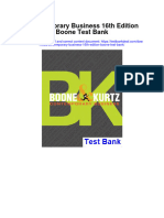 Ebook Contemporary Business 16Th Edition Boone Test Bank Full Chapter PDF