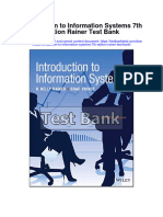 Introduction To Information Systems 7Th Edition Rainer Test Bank Full Chapter PDF