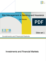 Risk Management and The Stock Market - Prof. Pezzuto - Slides Set 1