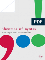 Theories of Syntax. Concepts and Case Studies (Kuiper & Nokes)