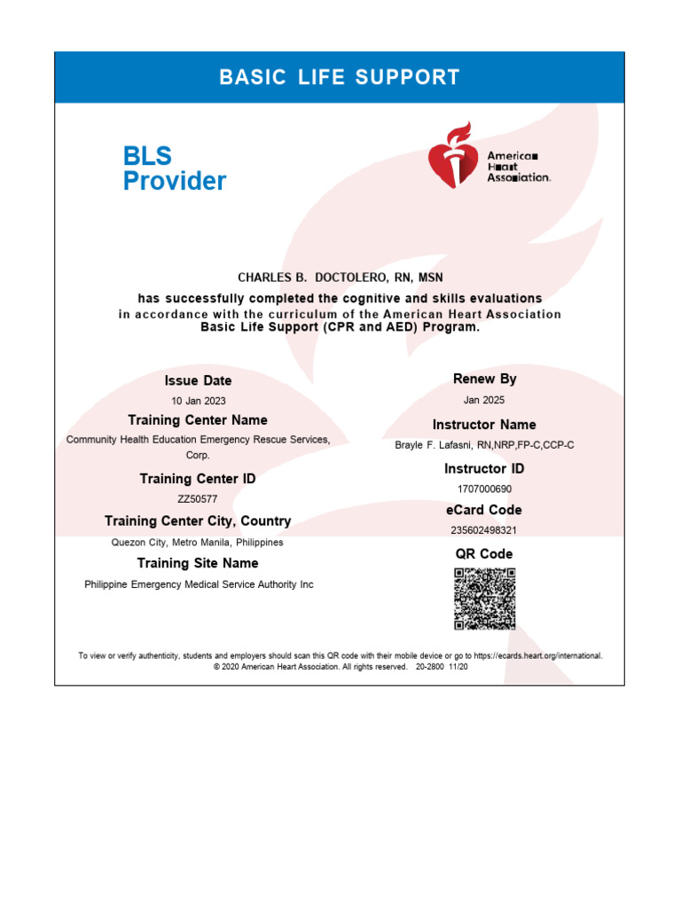 Basic Life Support PDF