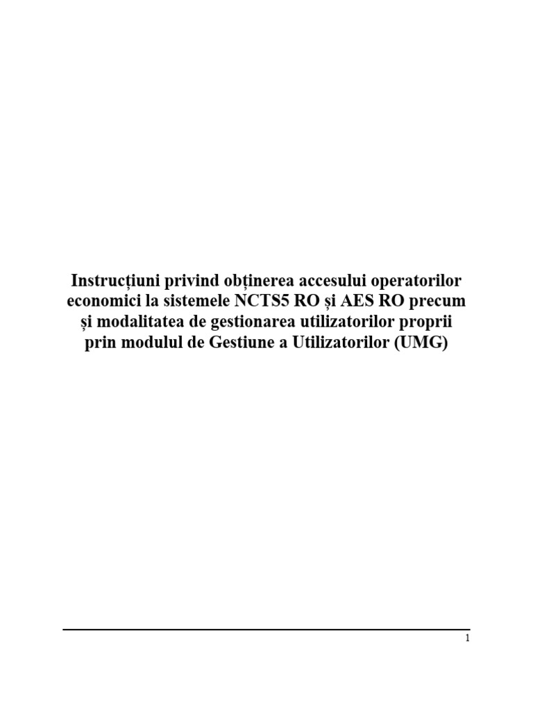Instructiuni-UMG 05012024 Fara Track 1 | PDF