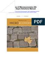 Principles of Microeconomics 8Th Edition Sayre Solutions Manual Full Chapter PDF