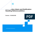 Base Station Alarm and Notification Handling Reference (GULI)