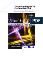 Download Visual C 2012 How To Program 5Th Edition Deitel Test Bank full chapter pdf