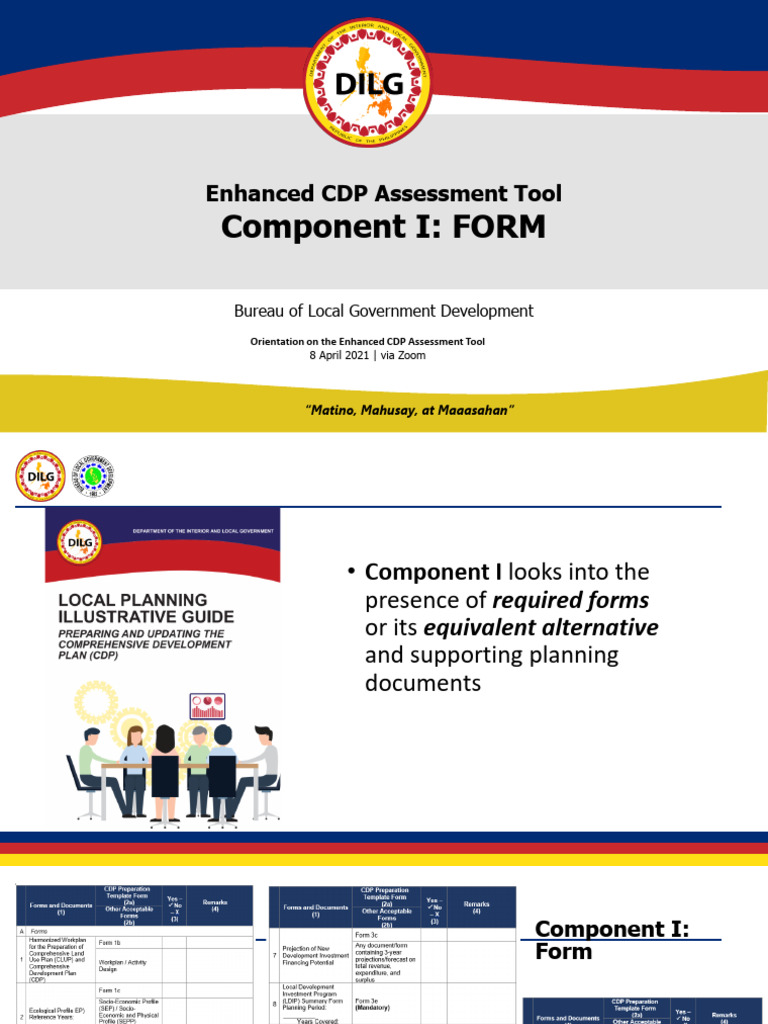 Enhanced CDP Assessment Tool Guide | PDF | Disaster Risk Reduction