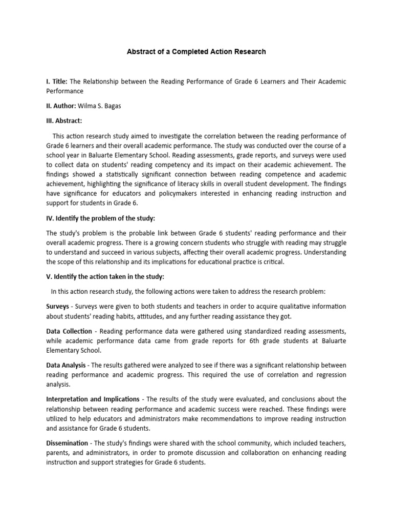 Reading and Academic Performance Link | PDF | Data | Human Communication