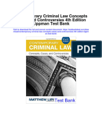 Ebook Contemporary Criminal Law Concepts Cases and Controversies 4Th Edition Lippman Test Bank Full Chapter PDF