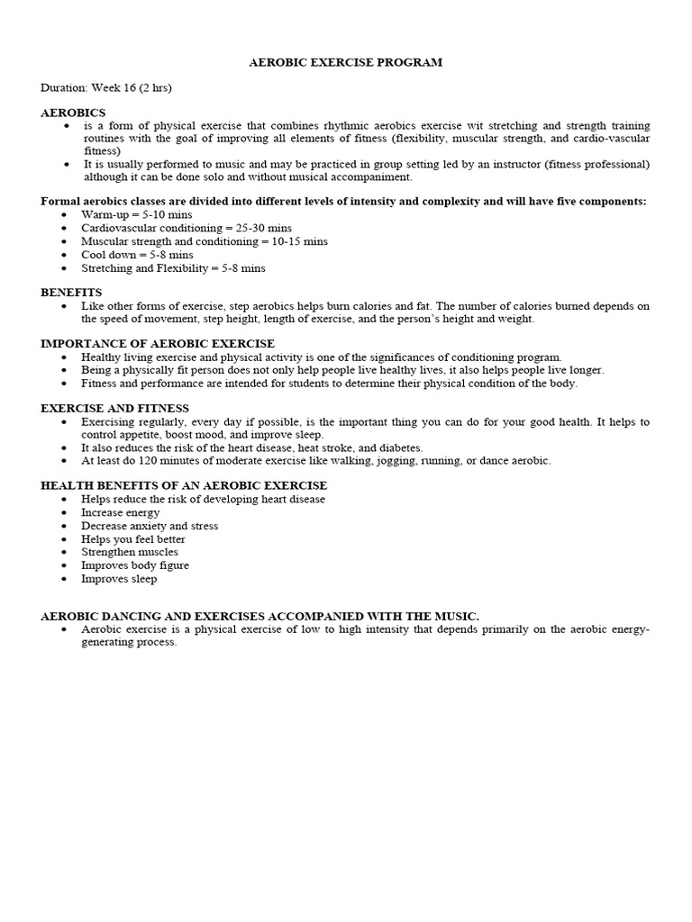 Finals Pe 1 Week 4 6 Module | PDF | Aerobic Exercise | Physical Fitness