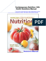 Wardlaws Contemporary Nutrition 10Th Edition Smith Solutions Manual Full Chapter PDF