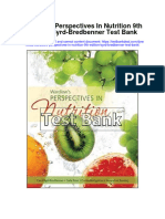Wardlaws Perspectives in Nutrition 9Th Edition Byrd Bredbenner Test Bank Full Chapter PDF