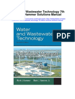 Water and Wastewater Technology 7Th Edition Hammer Solutions Manual Full Chapter PDF