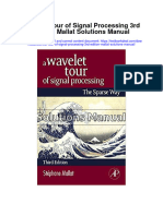Wavelet Tour of Signal Processing 3Rd Edition Mallat Solutions Manual Full Chapter PDF