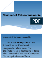 Concepts of Entrepreneurship