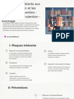 Chapitre 3-4 - Les Risques Inhérents Aux Tâches Du Métier Et Les Moyens de Prévention Matériaux - Manutention - Stockage