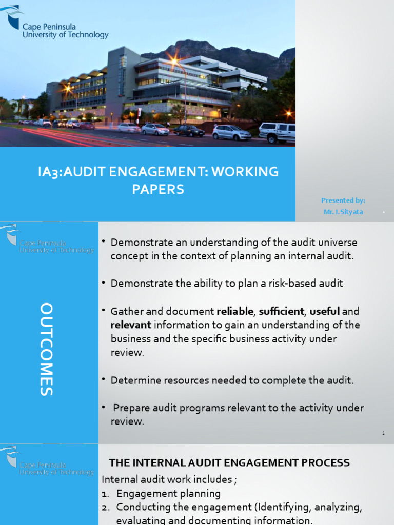 Unit 5 audit engagement work program autosaved working papers pdf