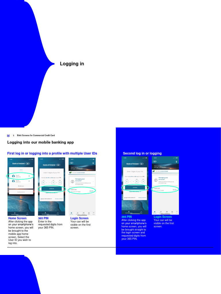 Bank of Ireland App User Guide | PDF | Login | Personal Identification ...