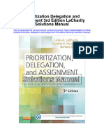 Prioritization Delegation and Assignment 3Rd Edition Lacharity Solutions Manual Full Chapter PDF