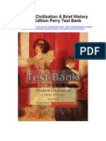 Western Civilization A Brief History 11Th Edition Perry Test Bank Full Chapter PDF