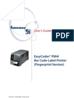 User'S Guide: Easycoder® Pm4I Bar Code Label Printer (Fingerprint Version)