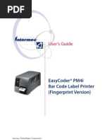 User'S Guide: Easycoder® Pm4I Bar Code Label Printer (Fingerprint Version)