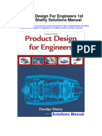 Product Design For Engineers 1St Edition Shetty Solutions Manual Full Chapter PDF