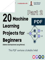 20 Machine Learning Projects For Beginners