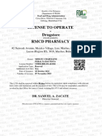 License To Operate FDA-3000004631812