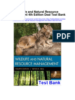 Wildlife and Natural Resource Management 4Th Edition Deal Test Bank Full Chapter PDF
